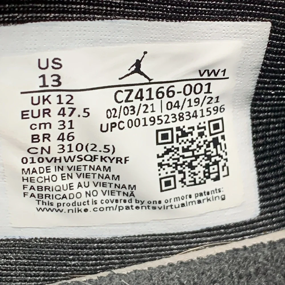 Air Jordan Point Lane‎ Black Ice Air Max CZ4166-001 Men’s Sz 13